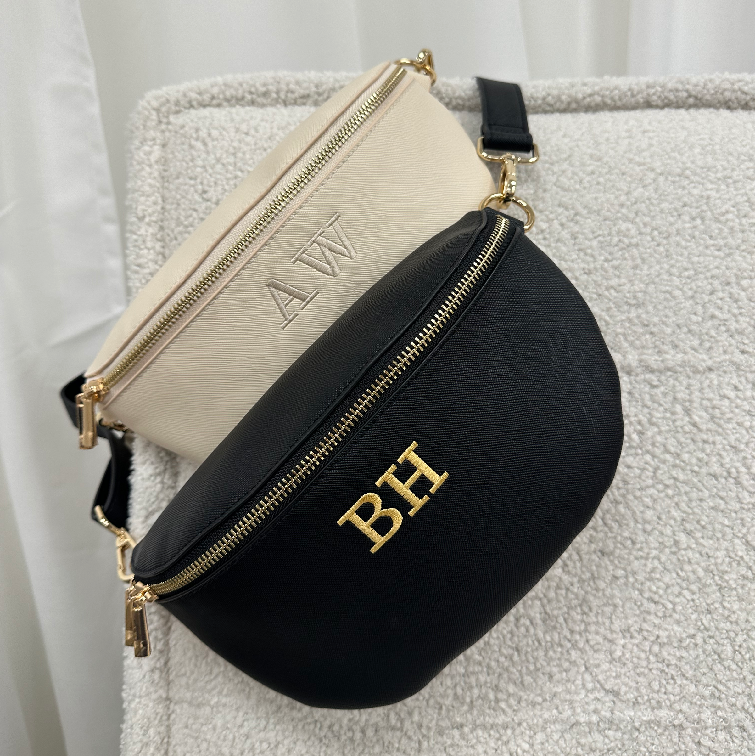 Personalised Cross Body/Bum Bag - Choice of Colours