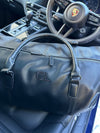 Personalised Holdall Weekend Bag - Black Vegan Leather