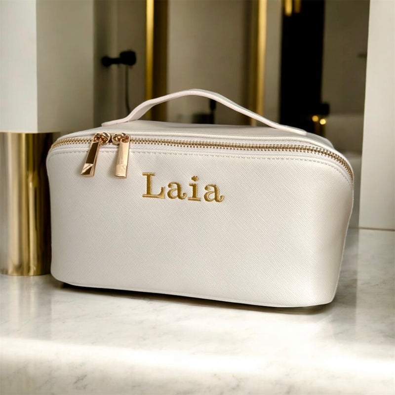 Personalised Open Flat Accessory Case - Choice of Colours