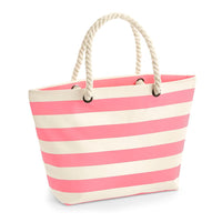 Personalised Striped Beach Bag - Choice of Colours