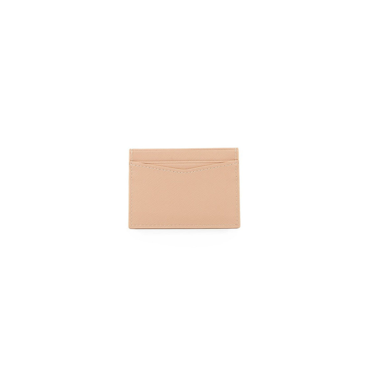 Personalised Card Holder - Nude Saffiano Leather