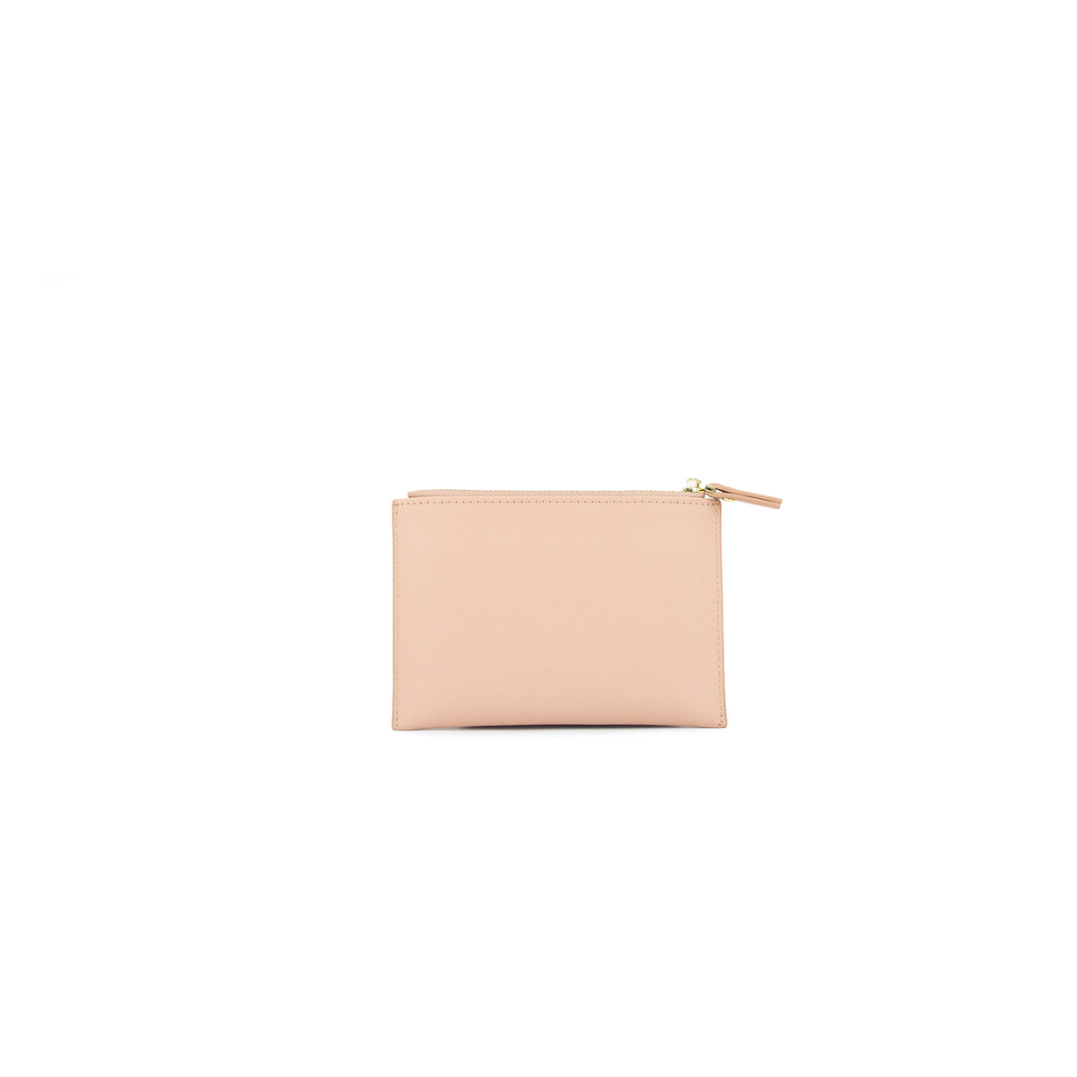 Personalised Coin Purse - Nude Saffiano Leather
