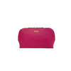 Personalised Pink Monogrammed Saffiano Leather Cosmetic Bag
