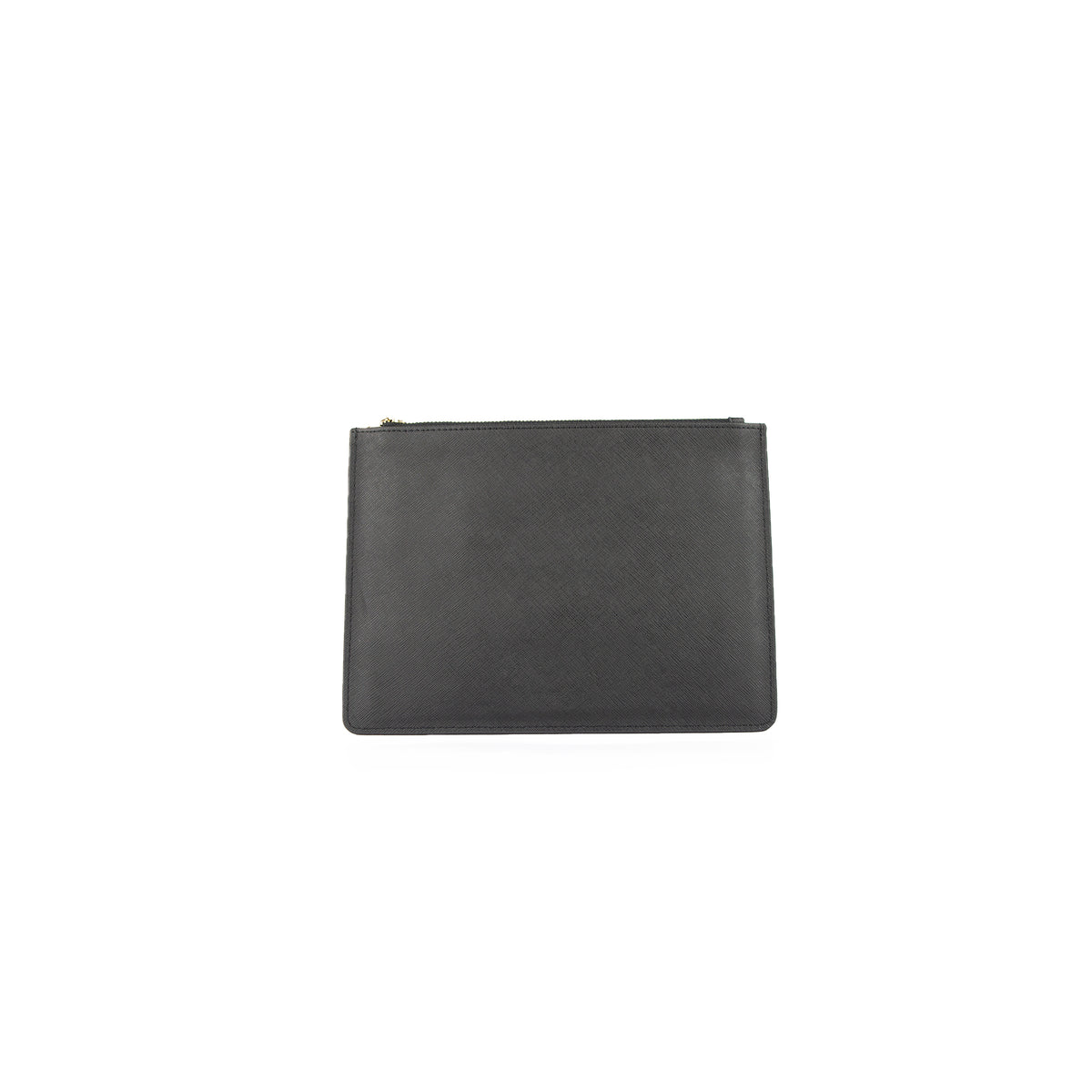 Personalised Pouch - Black Saffiano Leather