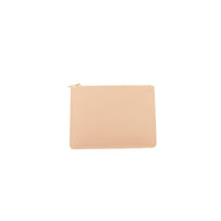 Personalised Pouch - Nude Saffiano Leather