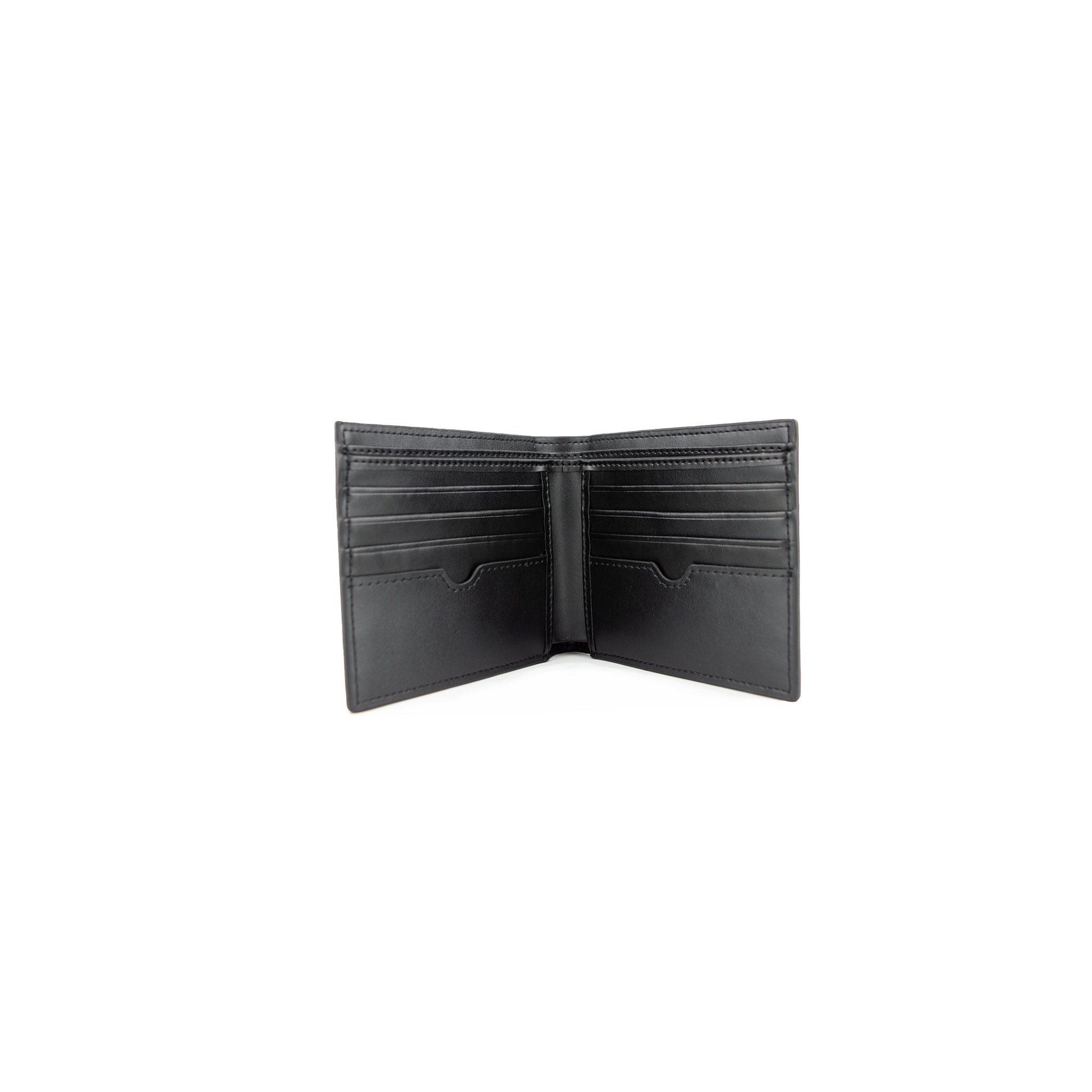 Personalised Wallet - Black Smooth Leather