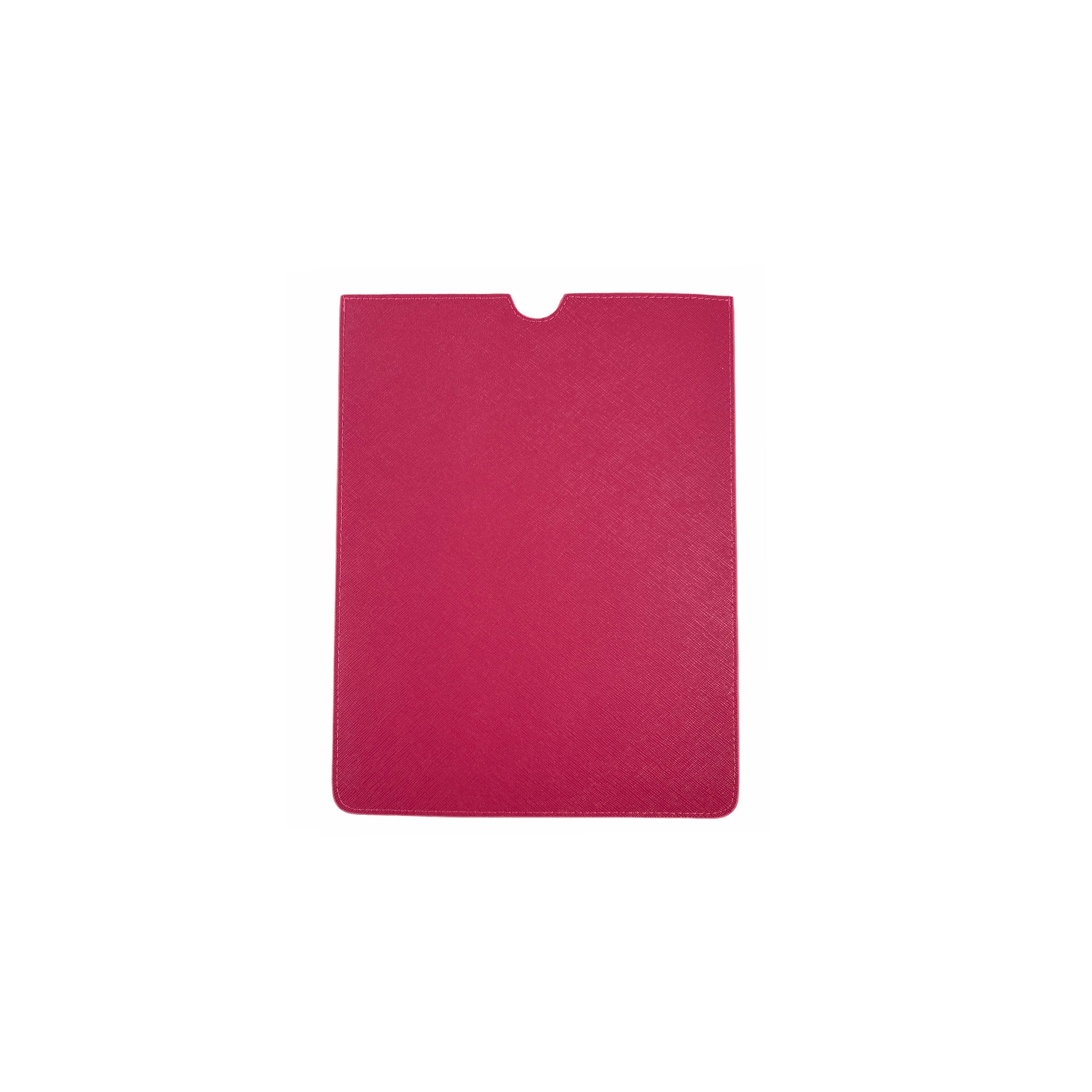 Personalised iPad Sleeve - Pink Saffiano Leather